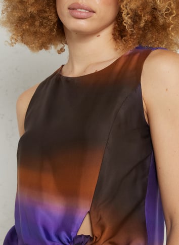 Printed round-neck tank top MOMONI Multicolored